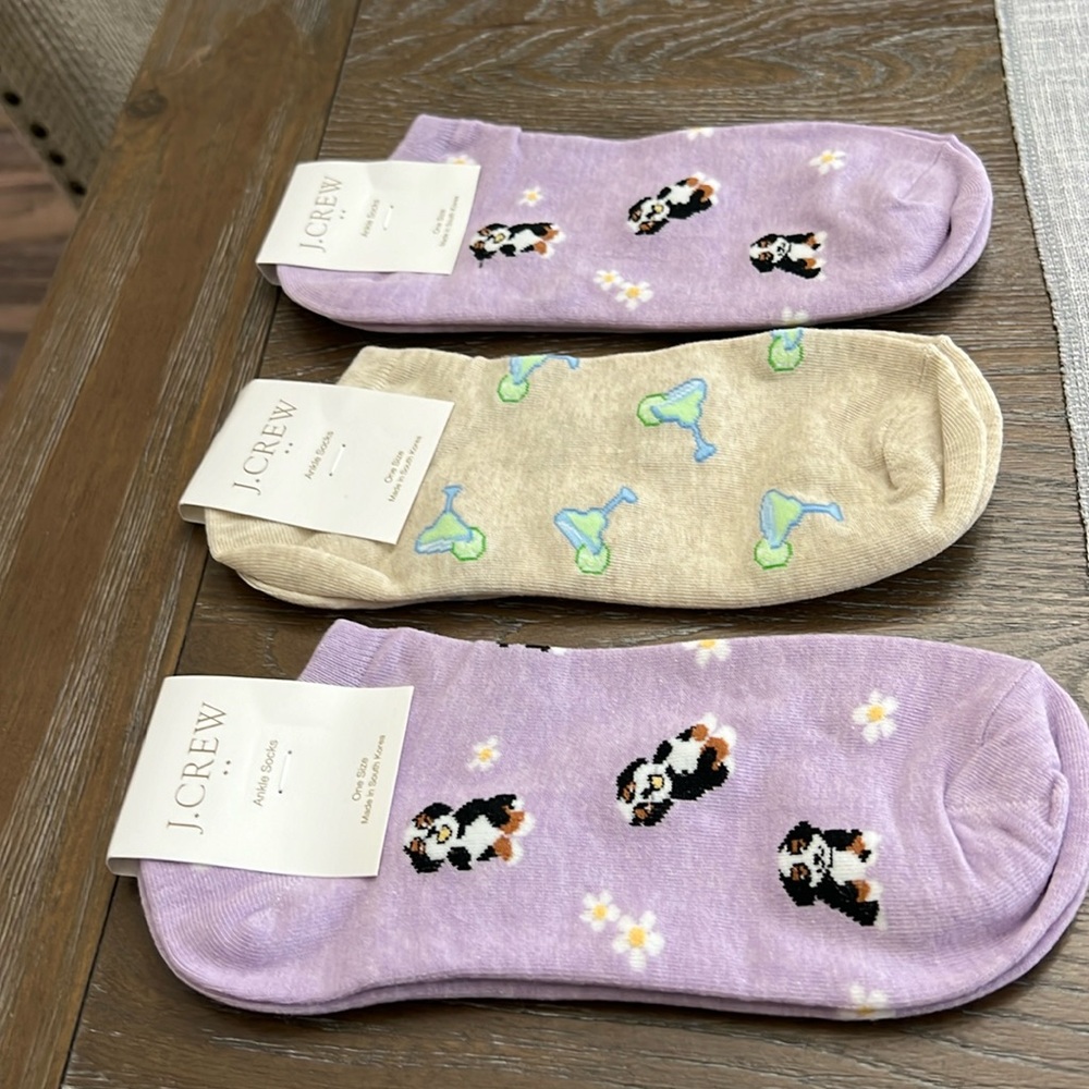 J.Crew ankle socks for women (3ct)